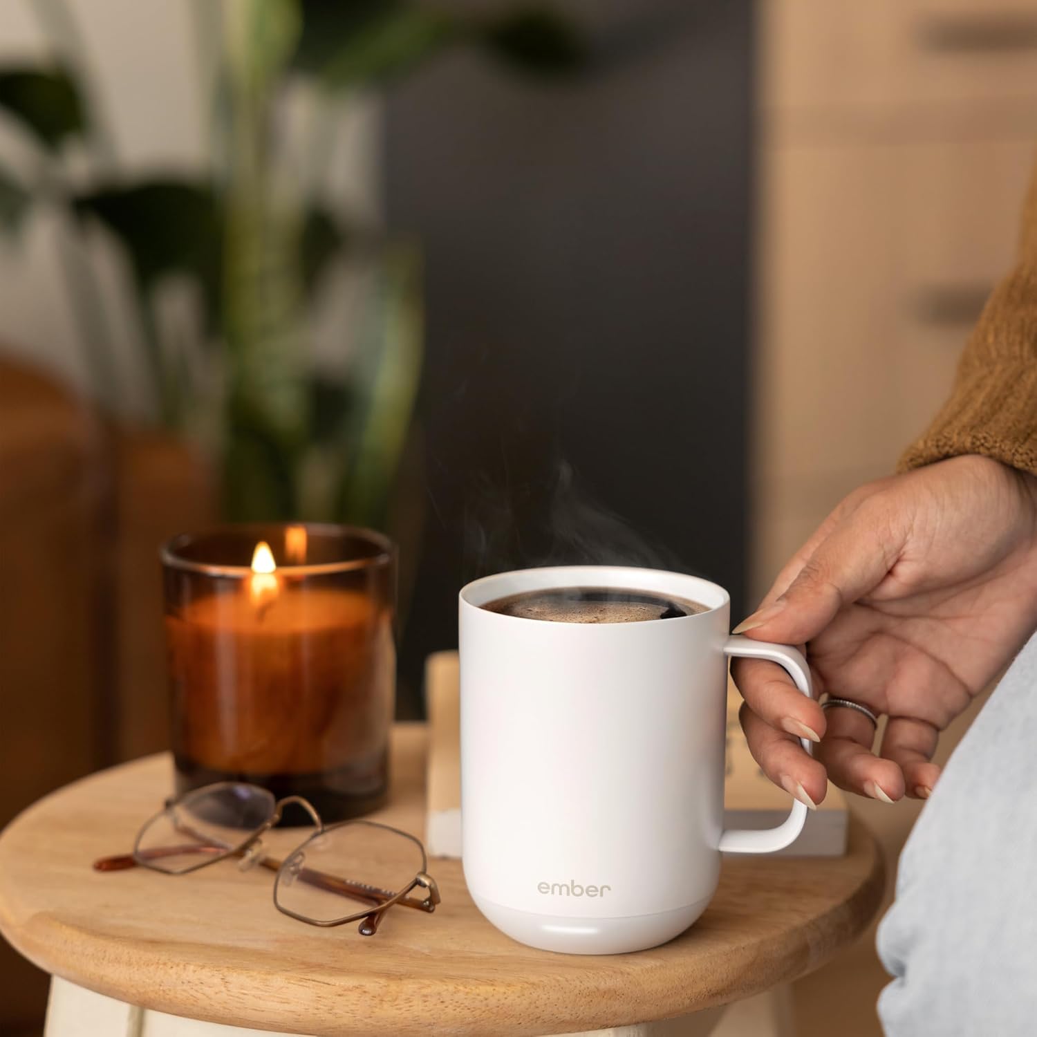 Tasse Intelligente Ember 414 ML : Contrôle Température LED, Application & Rechargeable - Blanc – Image 3