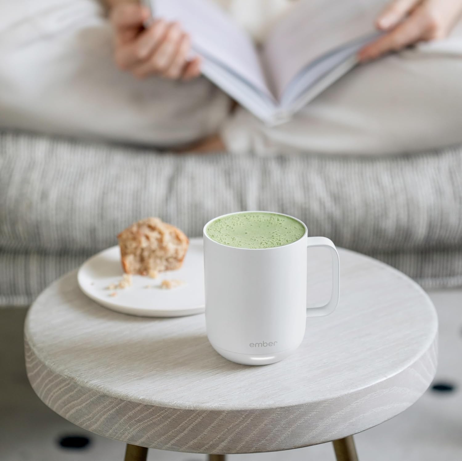 Tasse Intelligente Ember 414 ML : Contrôle Température LED, Application & Rechargeable - Blanc – Image 6