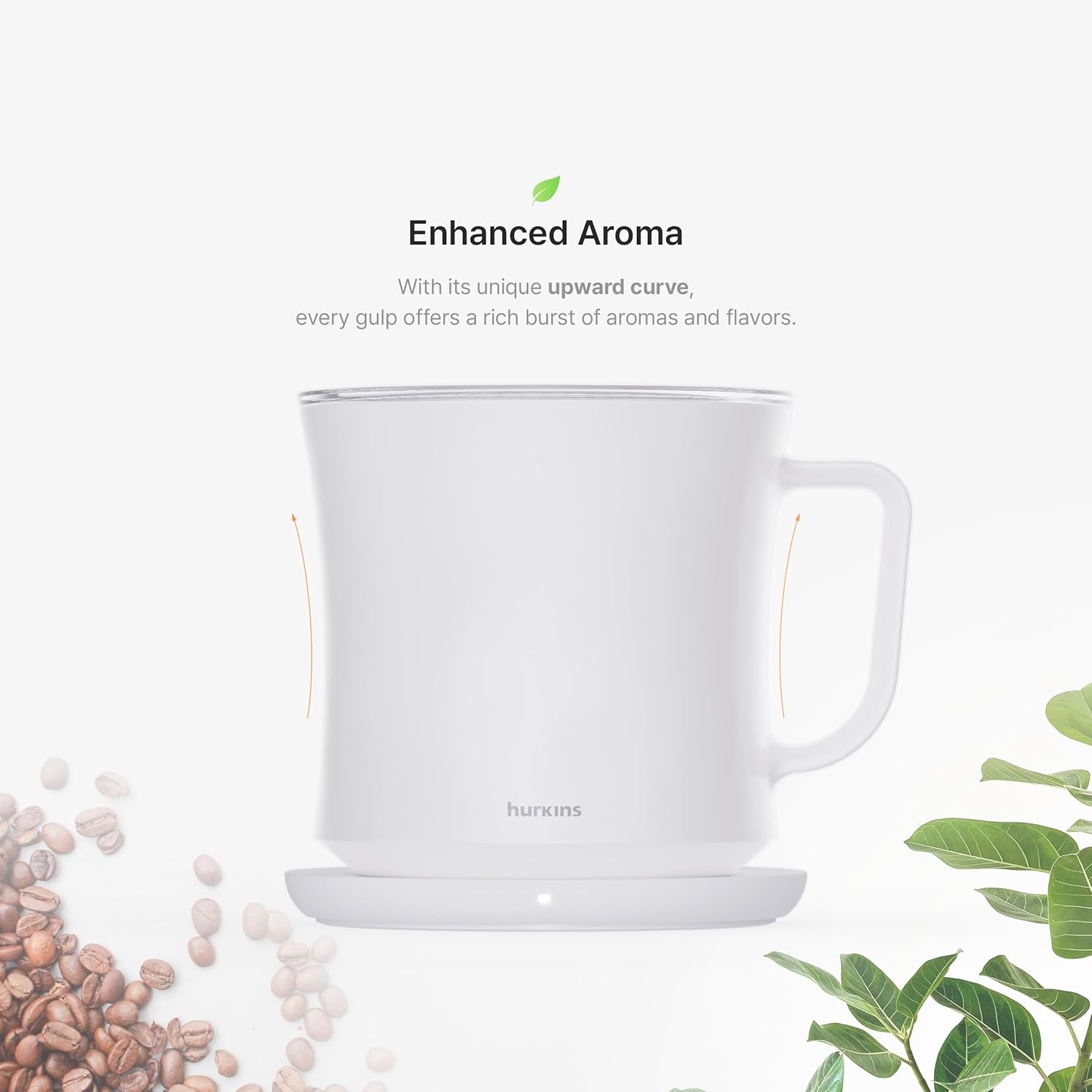 Tasse auto-chauffante Hurkins Smug jusqu'à 65 °C, avec charge sans fil, noir. – Image 5