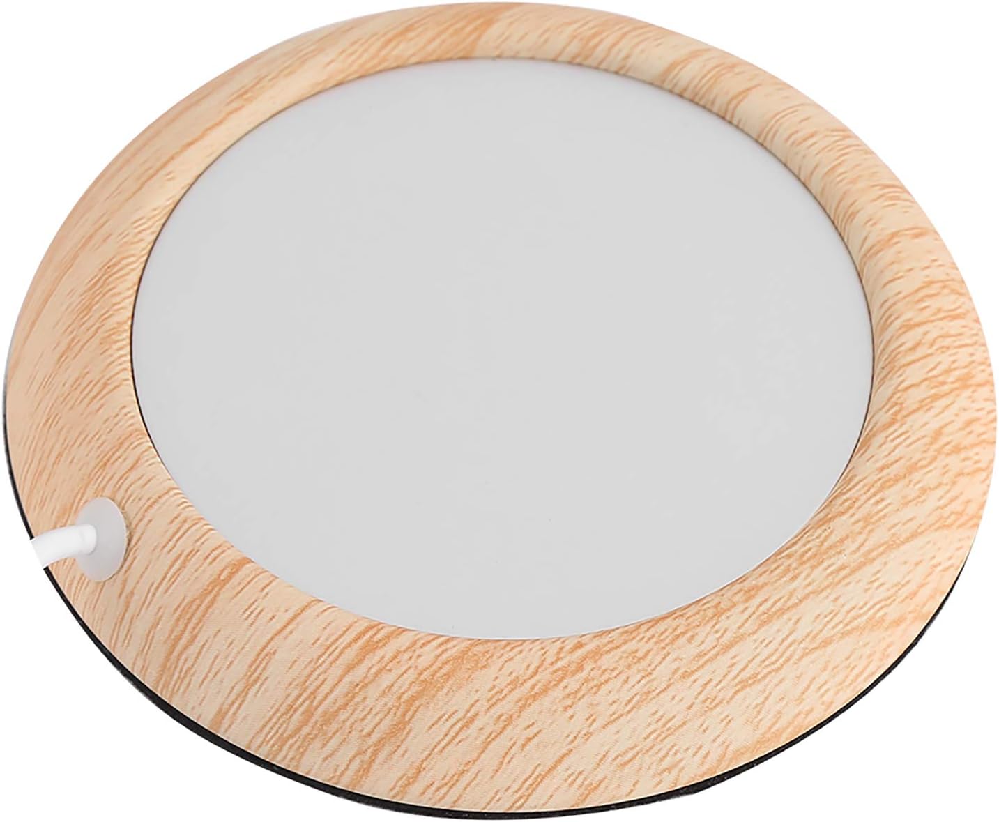 Chauffe-tasse USB en bois grain de noyer - Mug mat à café/thé – Image 3