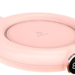 Chauffe-Tasse USB OKUMEYR - Plaque Isolante Rose pour Boissons