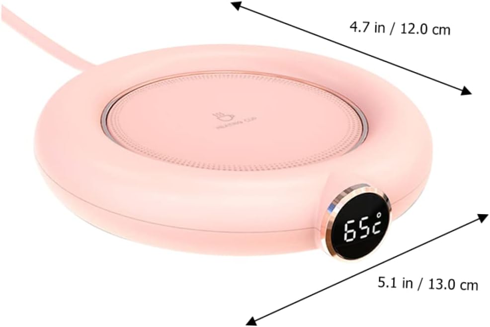 Mug Chauffant USB PRETYZOOM - 2 Pièces, Tasse Thermique Rose pour Bureau et Maison – Image 7