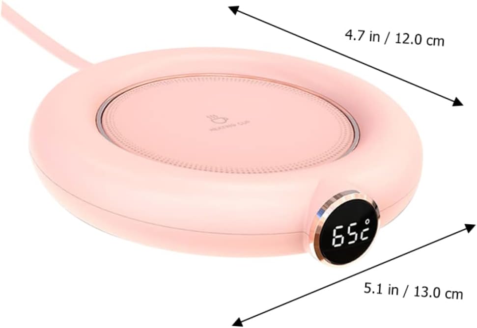 MAGICLULU Mug Chauffant USB 2 Pièces - Thermostat Intelligent, Rose – Image 7