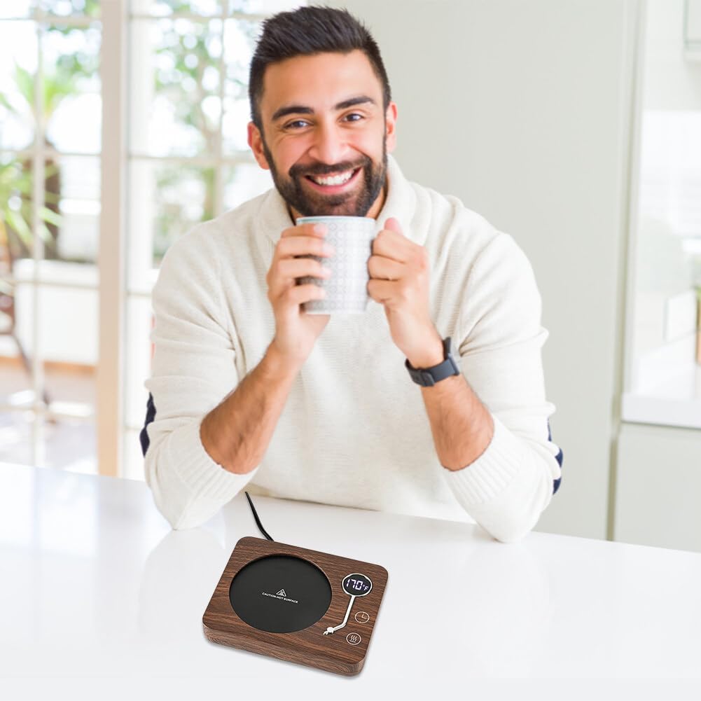 Mug Chauffant Électrique 30W avec 3 Températures et Arrêt Automatique pour Café, Thé et Chocolat Au Lait. – Image 4