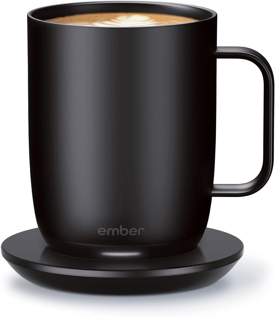 Ember Smart Mug 2 - 414 ml, Contrôle App, Rechargeable, Écran LED, 80 min de Batterie, Design Noir Amélioré – Image 7