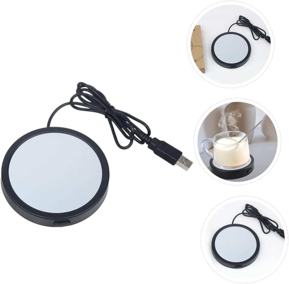 Coussin Chauffant USB pour Tasses et Biberons - Thermostatique Noir – Image 3