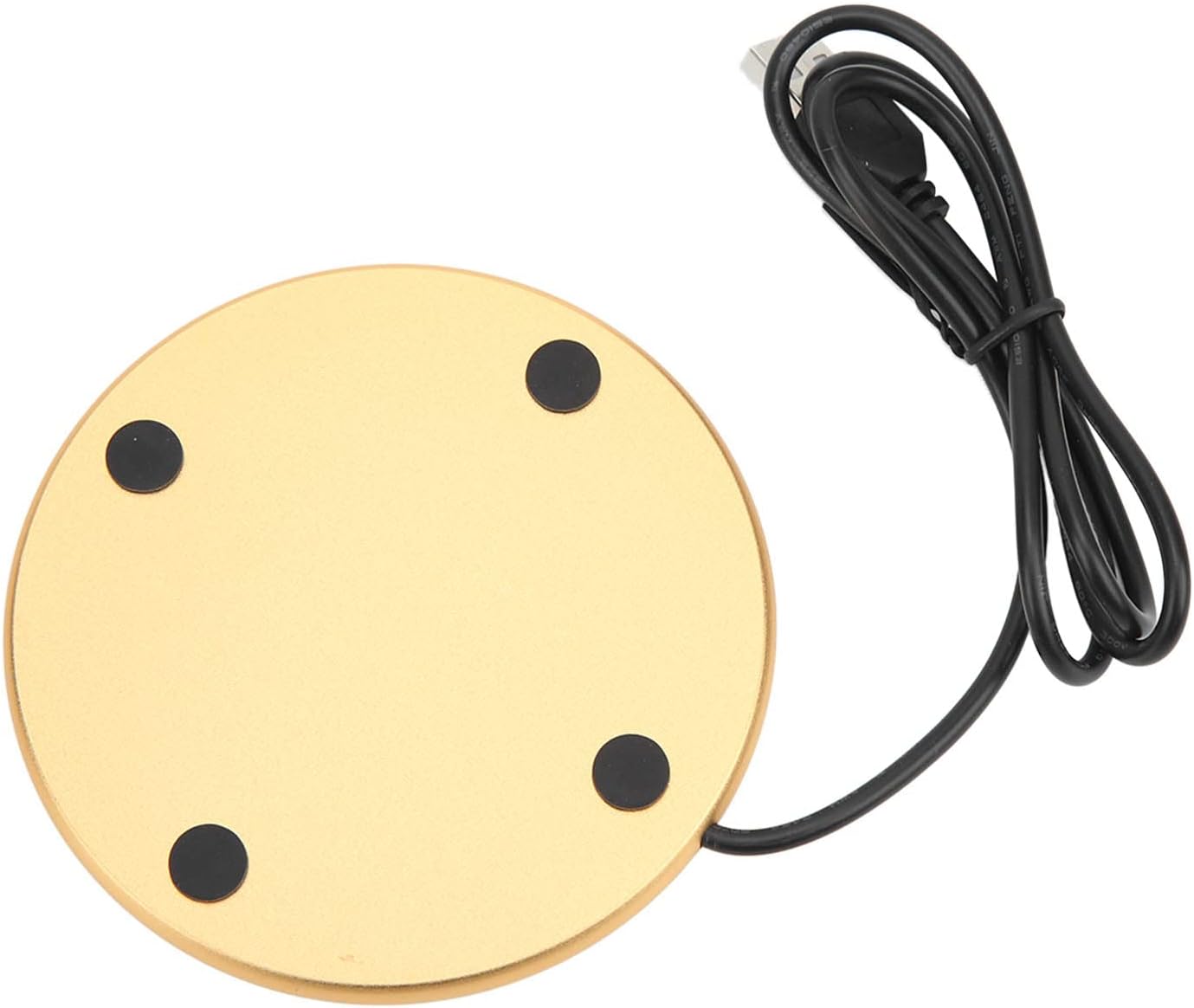 Chauffe-tasse USB intelligent avec interrupteur tactile - Ø 10,3 cm (doré) – Image 5