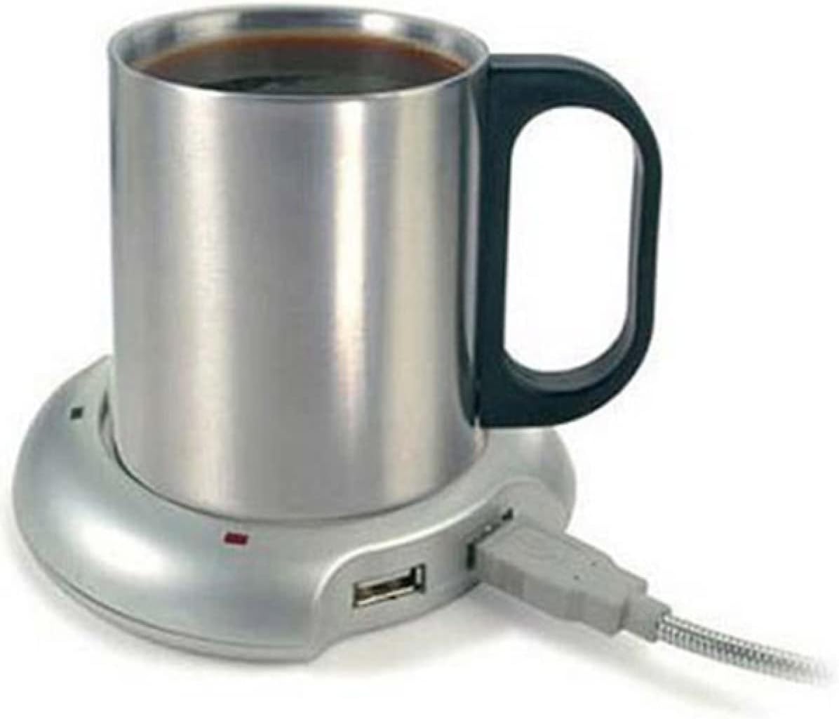 Chauffe-Tasse USB 4 Ports Silver avec Hub USB – Image 2