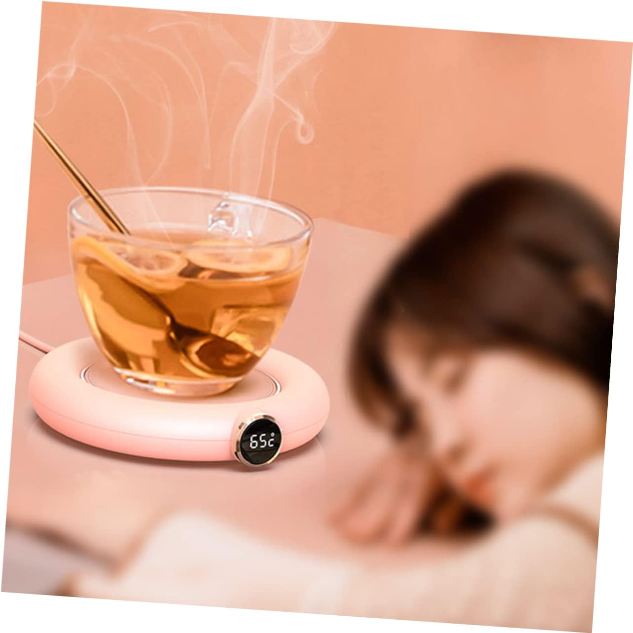 Chauffe-Tasse USB OKUMEYR - Plaque Isolante Rose pour Boissons – Image 7