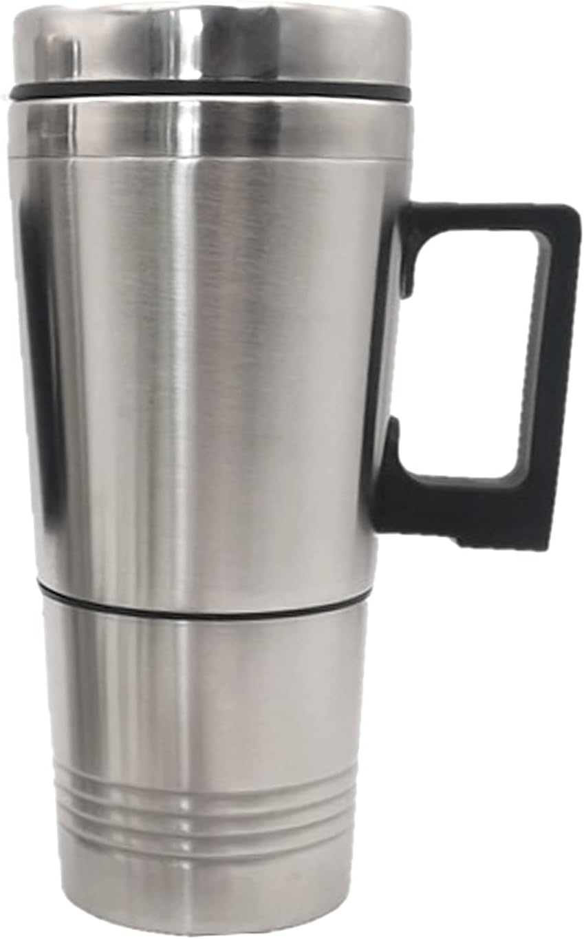 Mug Chauffant 12V en Acier Inoxydable avec Contrôle Température et Couvercle Anti-Déversement - Travel Kettle pour Voiture. – Image 5