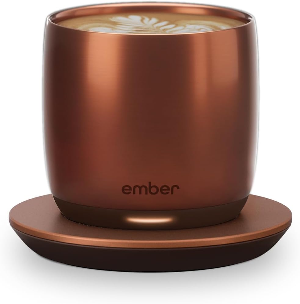 Tasse intelligente Ember 178 ml - Contrôle de température LED, rechargeable, cuivre, 1,5 h d'autonomie – Image 7