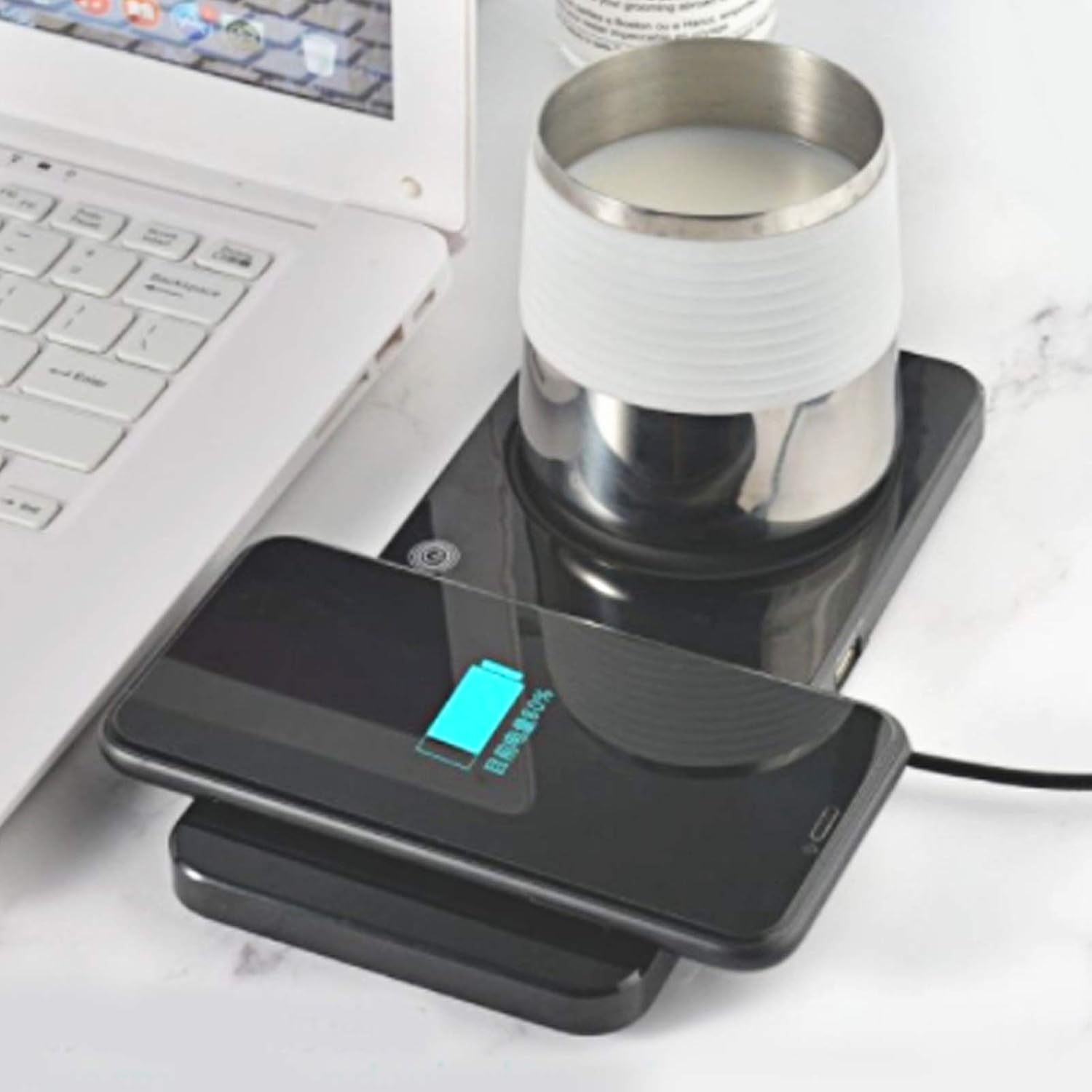 Chauffe-Tasse USB 2 en 1 à Charge Rapide - jusqu'à 55°C/131°F – Image 2