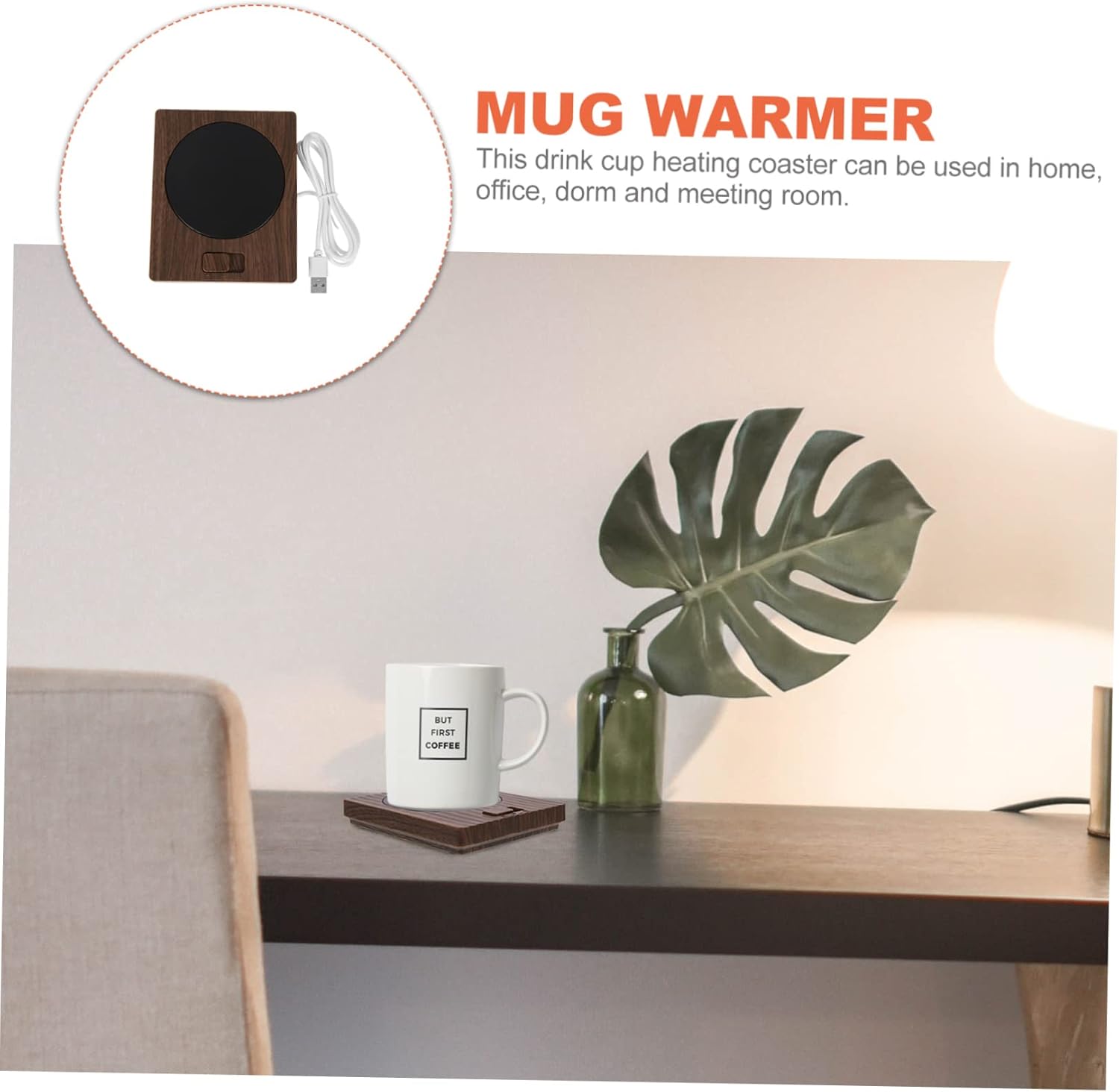 Cabilock Mug Chauffant USB avec Sous-Verre Thermique pour Bureau – Image 5