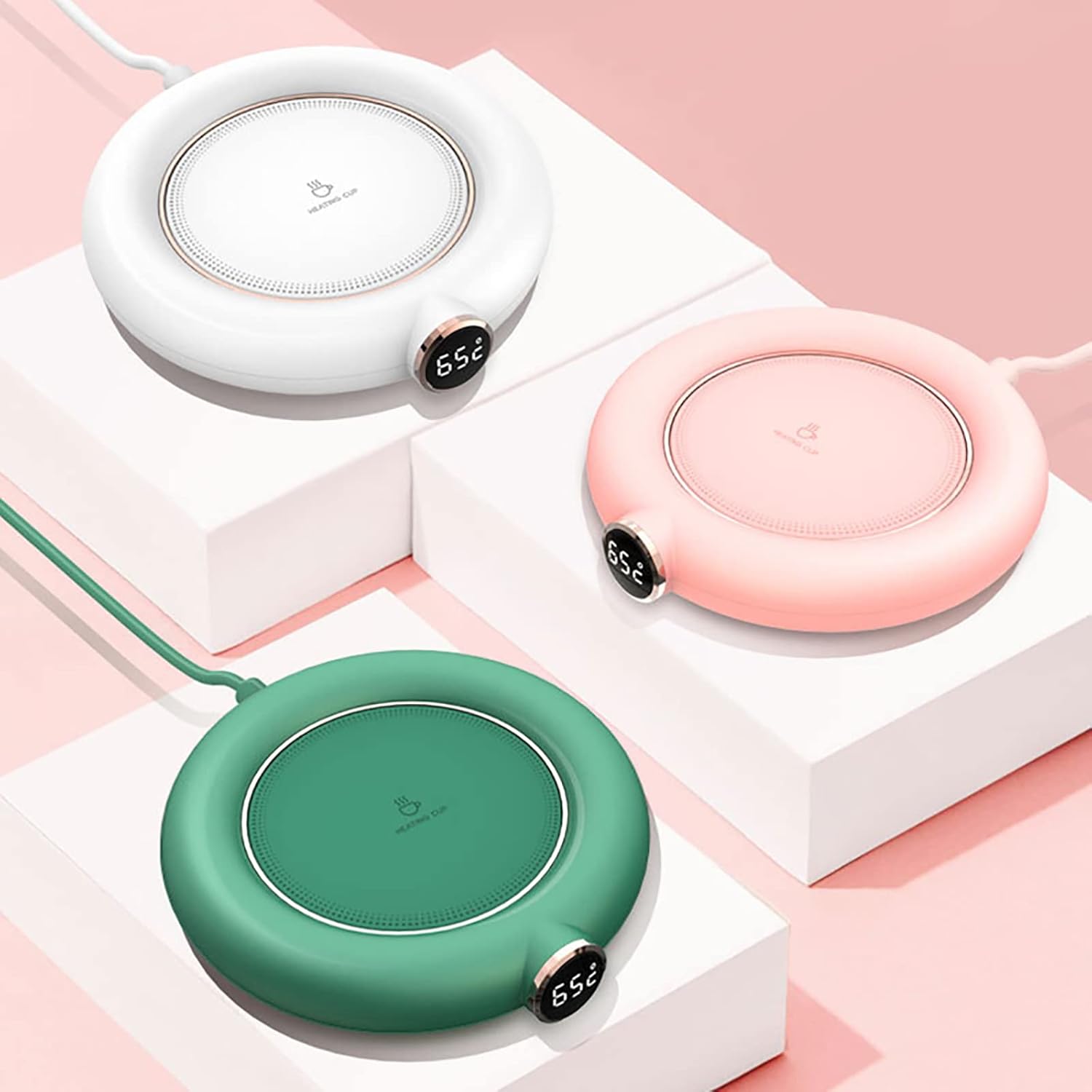 Chauffe Mug USB FAMYNGL - 3 Réglages de Température pour Café, Thé et Lait – Image 3