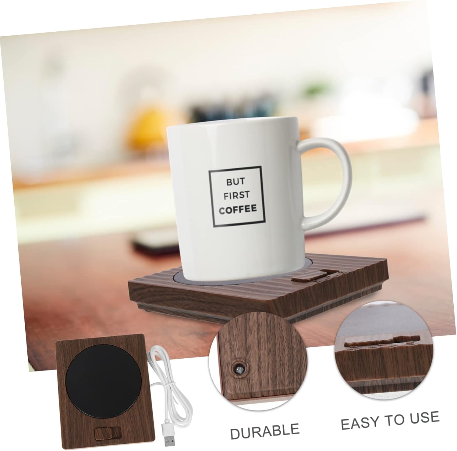 MUG THERMOSTATIQUE USB MAGICLULU - 2 Pièces Chauffe-Tasse Pour Bureau – Image 8