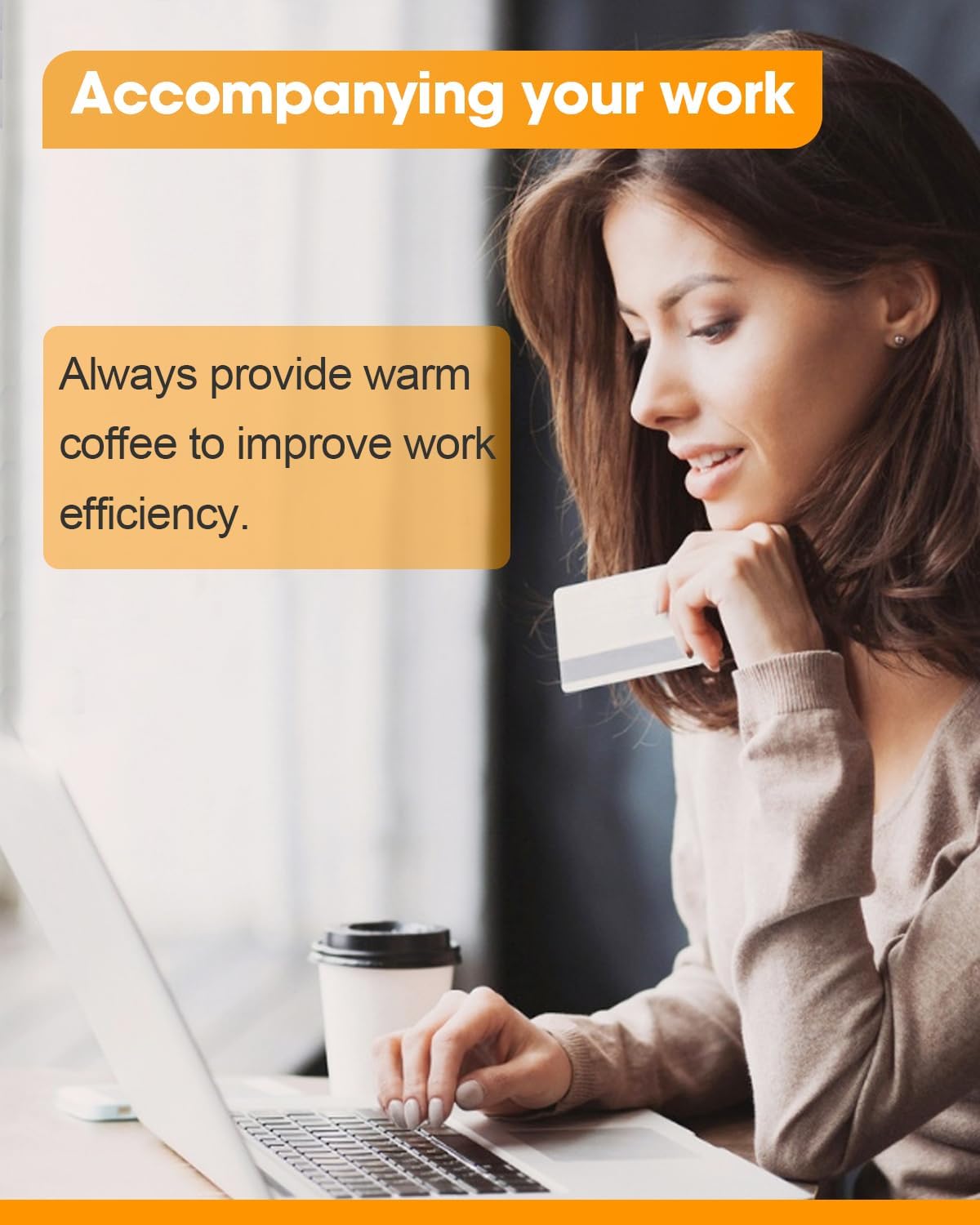 Chauffe-tasse électrique avec 3 températures, détection de gravité et arrêt automatique. – Image 4