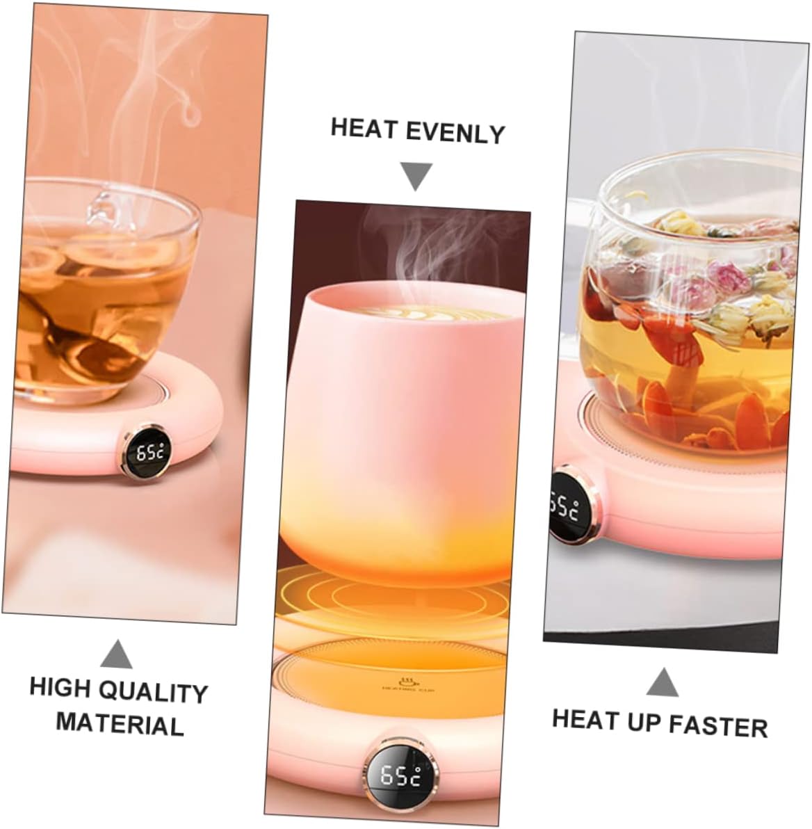 PRETYZOOM 2 Pièces - Sous-Verre Chauffant USB pour Tasses et Théières – Image 4