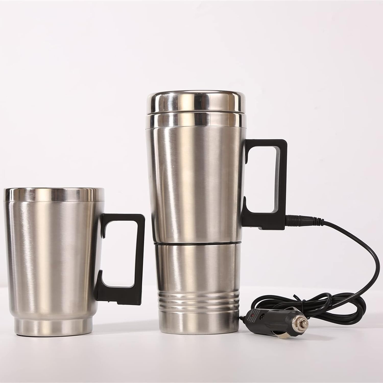 Mug Chauffant 12V en Acier Inoxydable avec Contrôle Température et Couvercle Anti-Déversement - Travel Kettle pour Voiture. – Image 8
