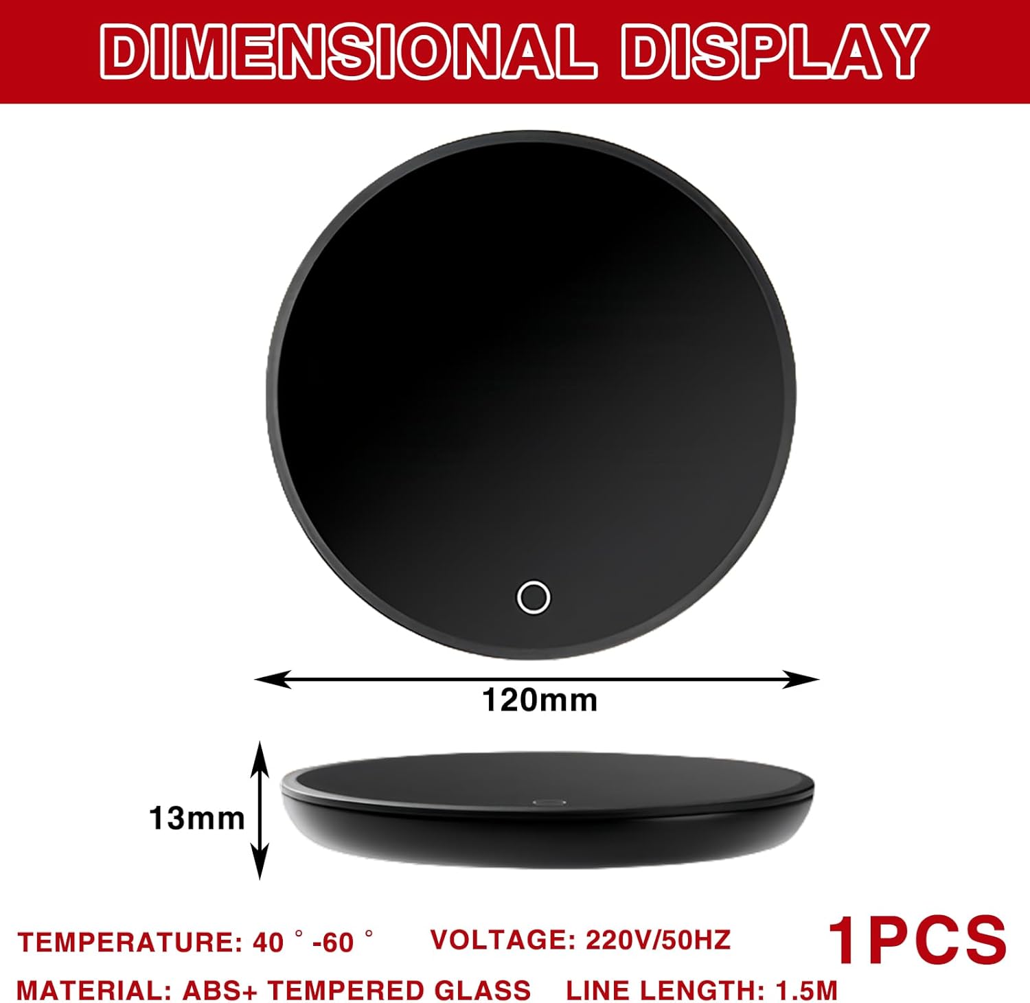 Chauffe Tasse BORDEAG avec 2 Réglages de Température pour Café, Thé, Lait et Eau – Image 2