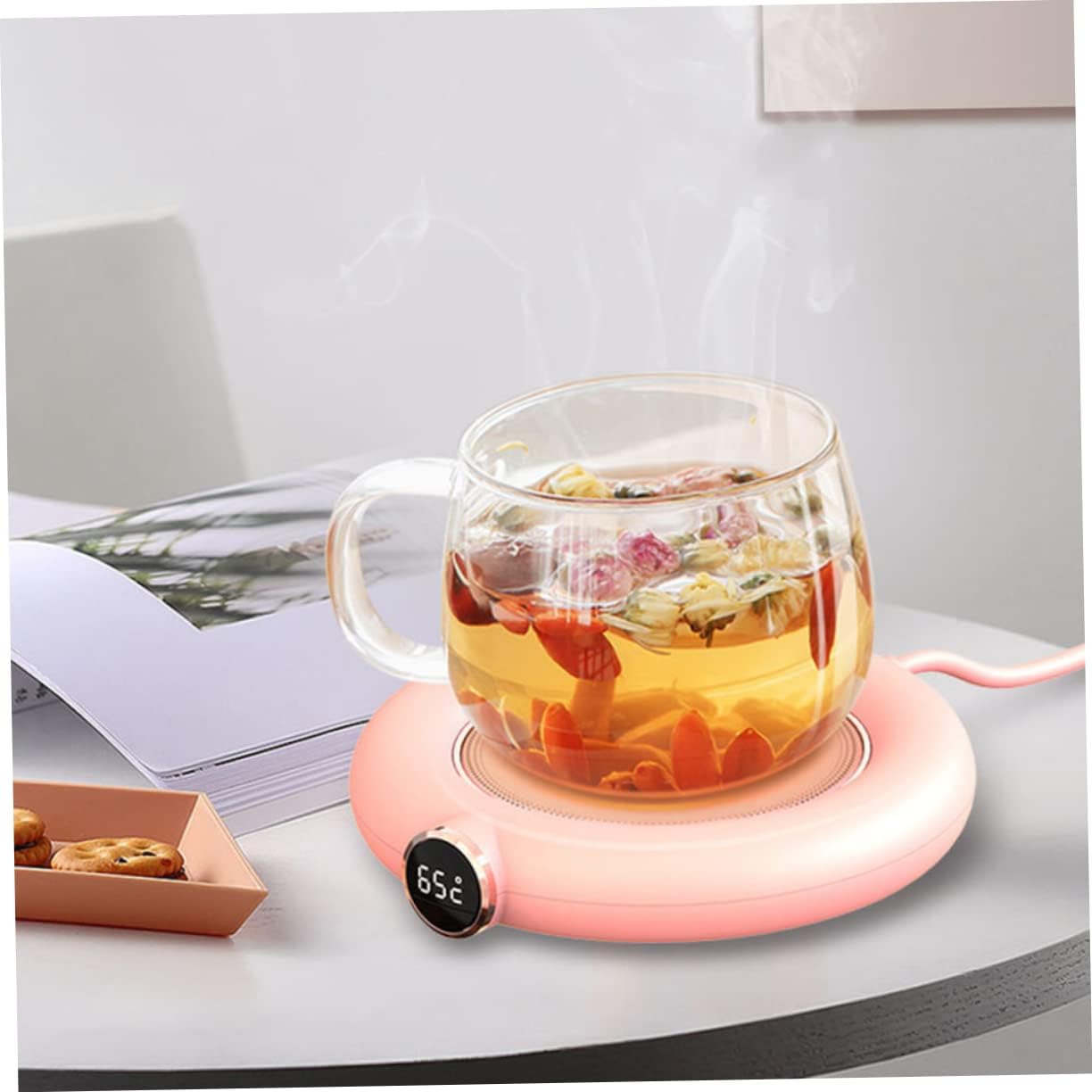 PRETYZOOM 2 Pièces - Sous-Verre Chauffant USB pour Tasses et Théières – Image 7