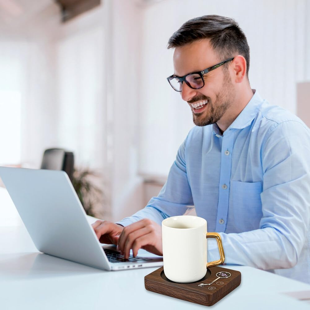 Mug Chauffant Électrique 30W avec 3 Températures et Arrêt Automatique pour Café, Thé et Chocolat Au Lait. – Image 5