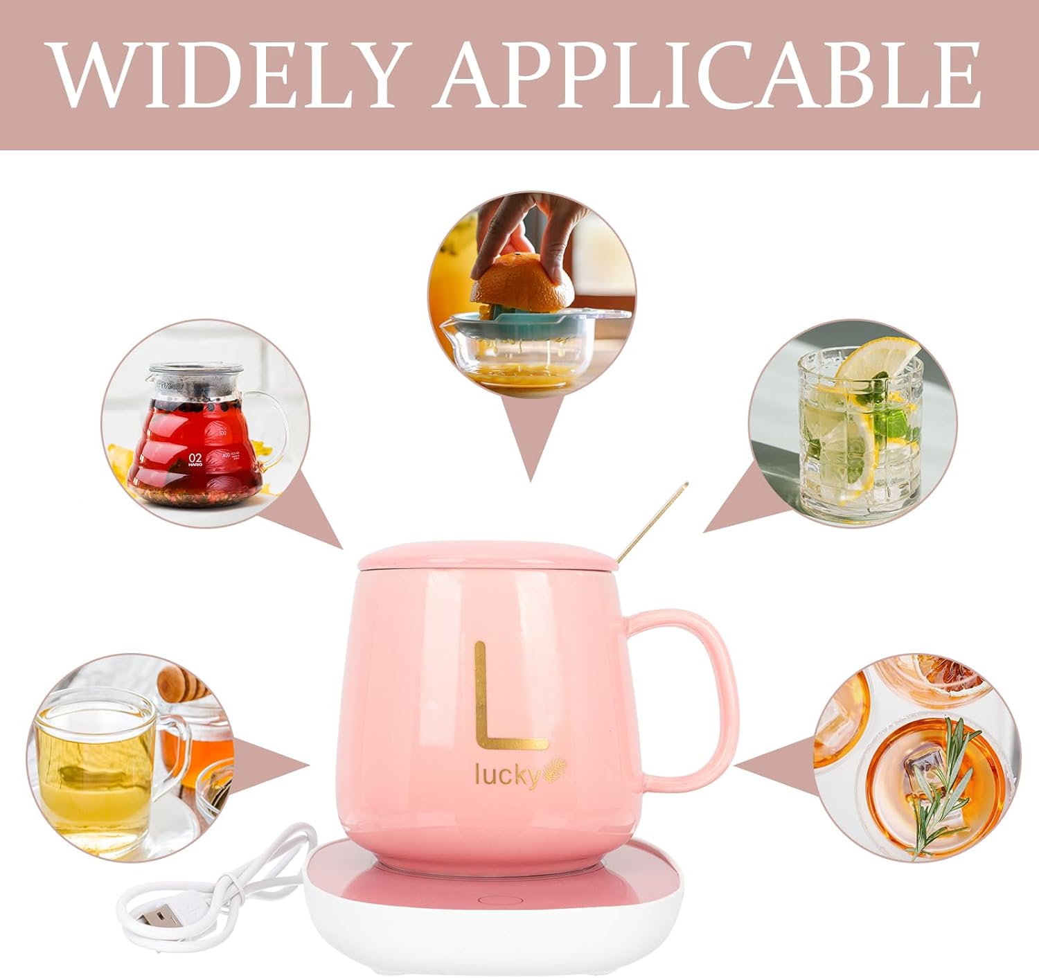 BESTonZON Chauffe-Tasse Électrique USB - Ensemble de Bureau – Image 4