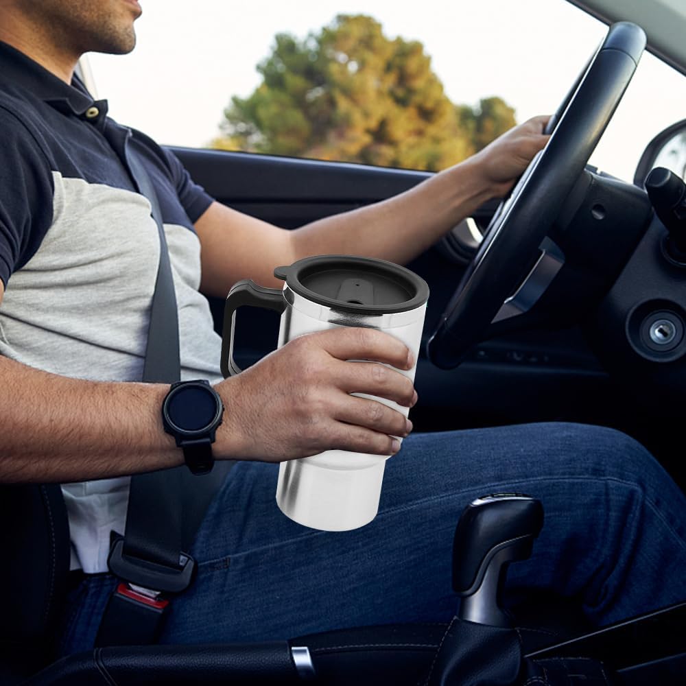 Tasse Chauffante Électrique 450ml 12V Pour Voiture - Bouilloire Isotherme Portable en Acier Inoxydable – Image 7