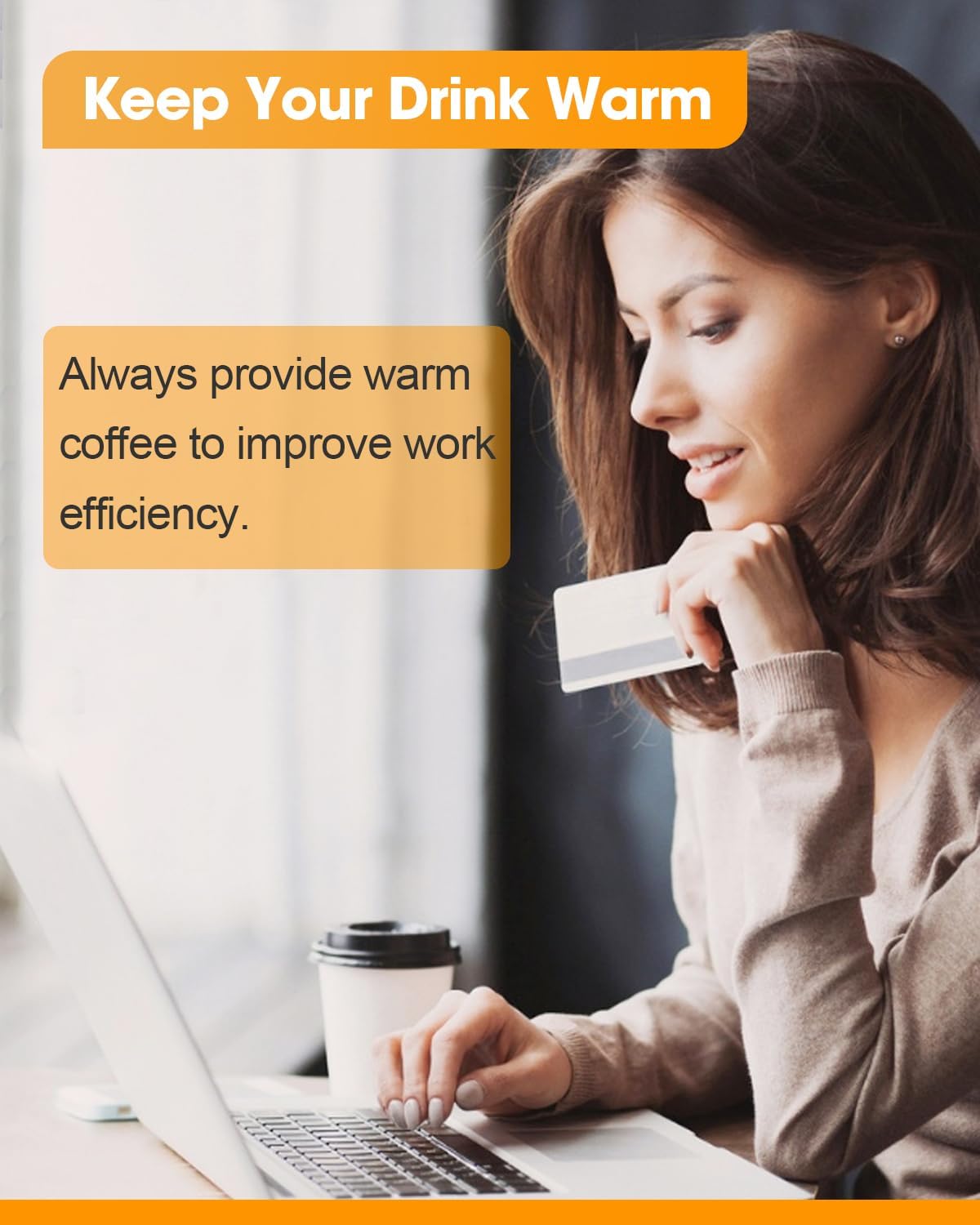 Chauffe-tasse électrique avec 3 températures et arrêt automatique. – Image 4