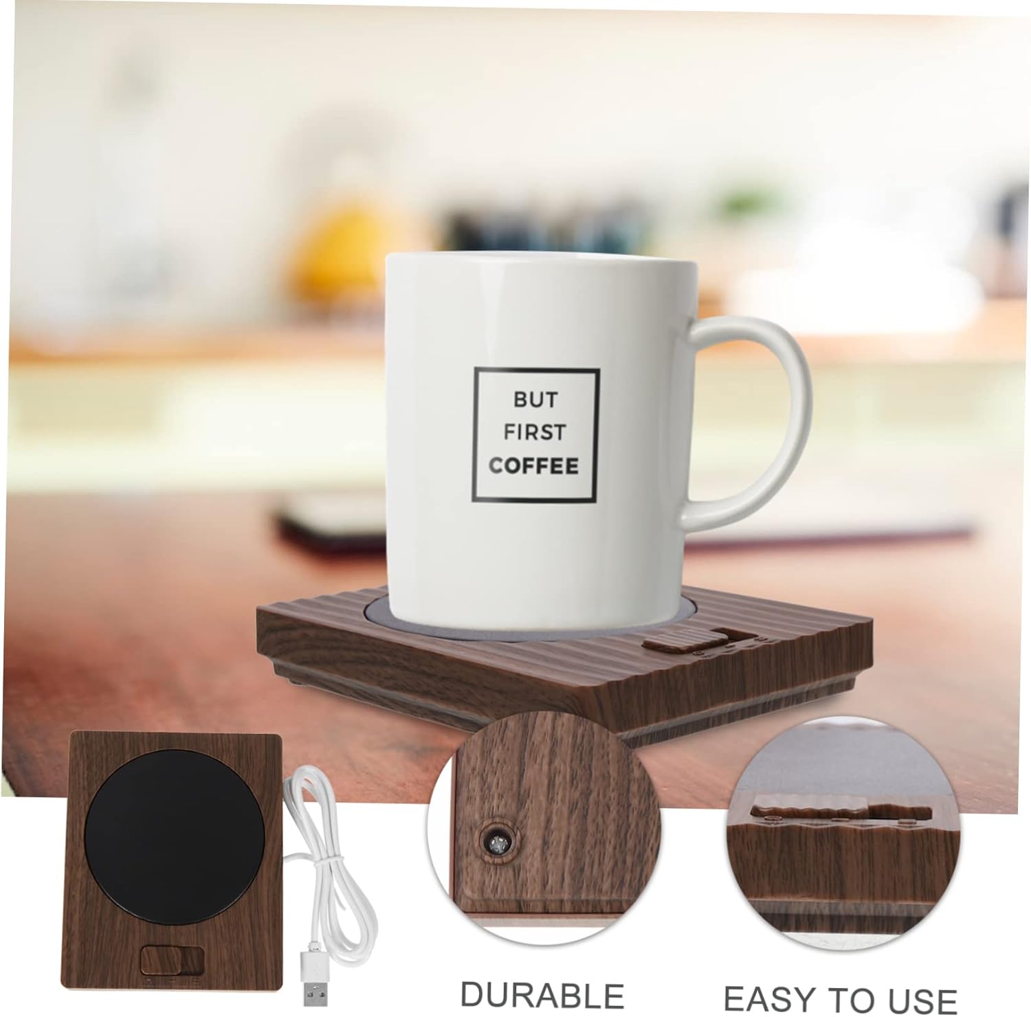 Cabilock Mug Chauffant USB avec Sous-Verre Thermique pour Bureau – Image 9