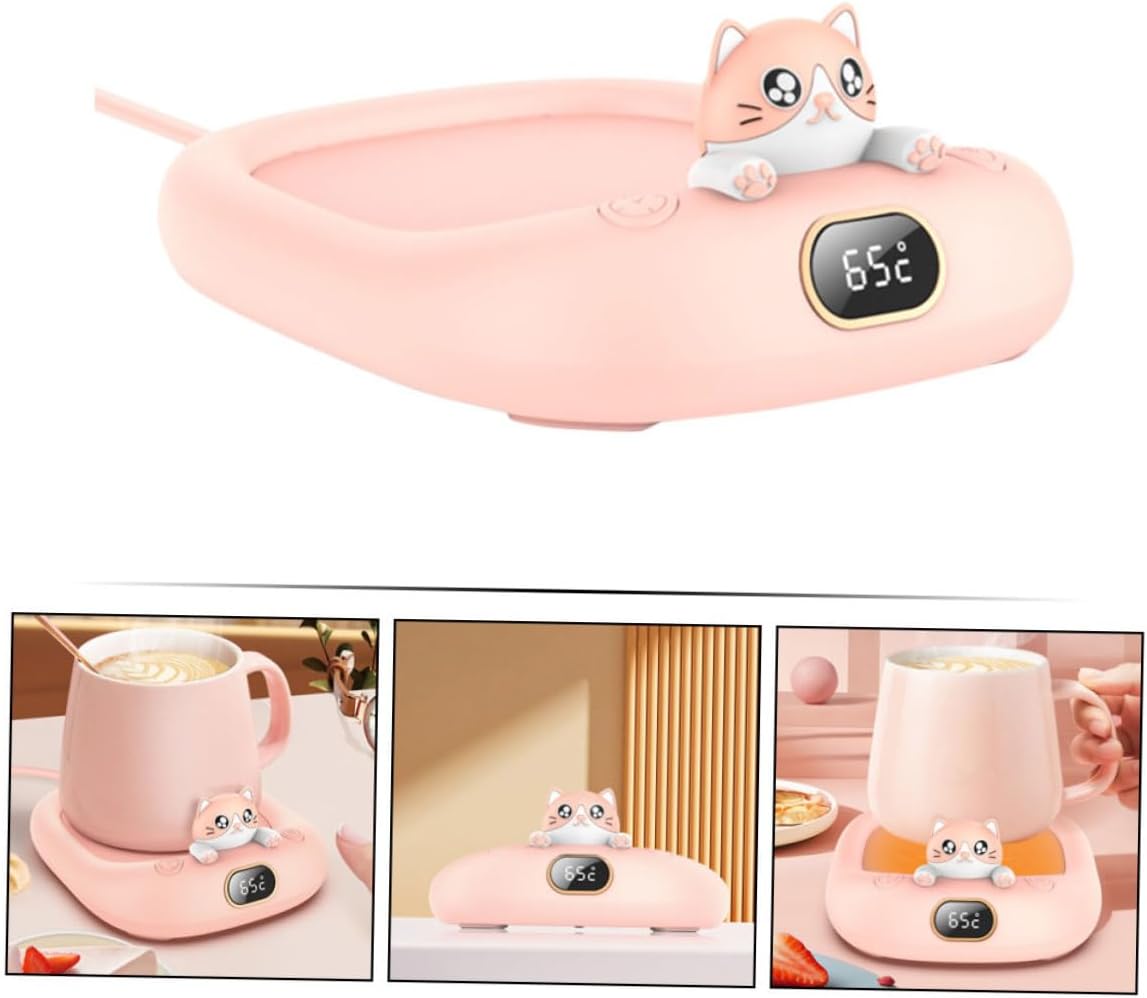Tapis Chauffant USB pour Tasses - Dessous de Verre Rose – Image 9