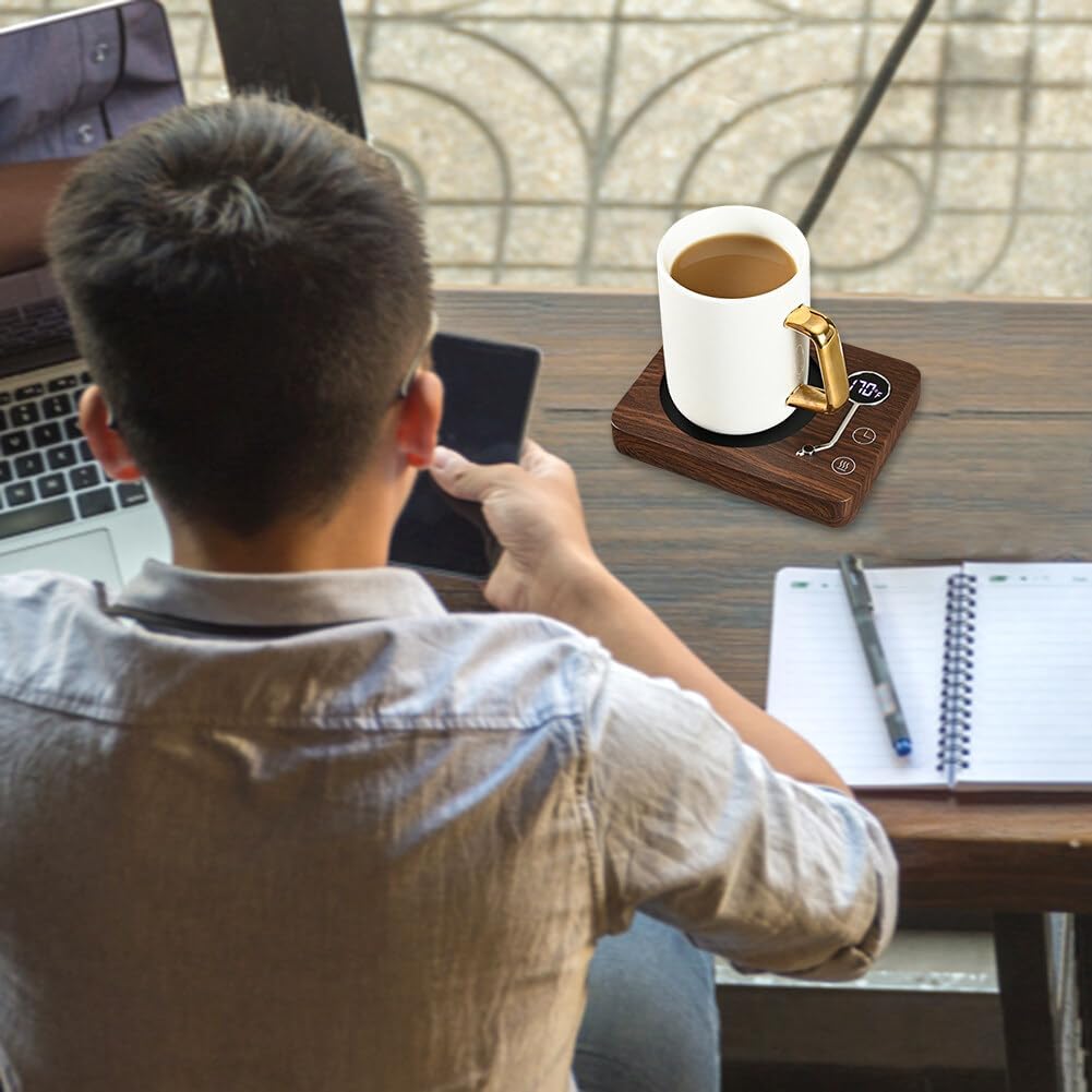 Mug Chauffant Électrique 30W avec 3 Températures et Arrêt Automatique pour Café, Thé et Chocolat Au Lait. – Image 3