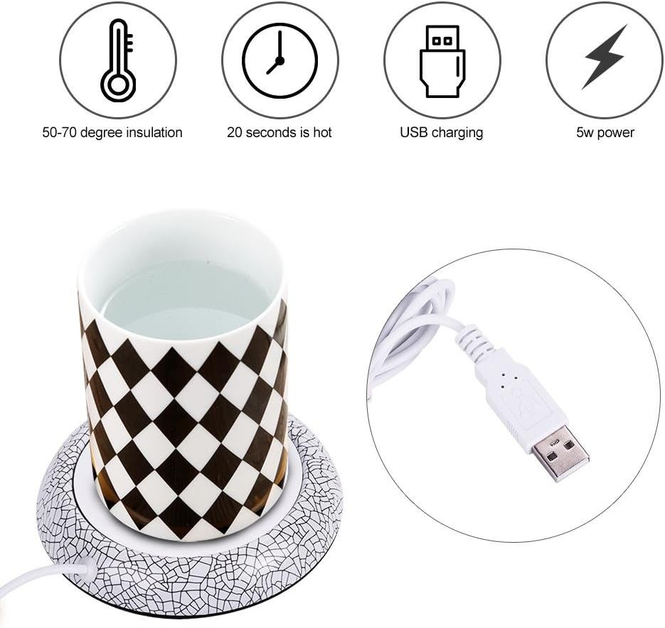 USB Tasse Chauffante pour Café/Thé - Support de Boisson Bureau et Maison – Image 2
