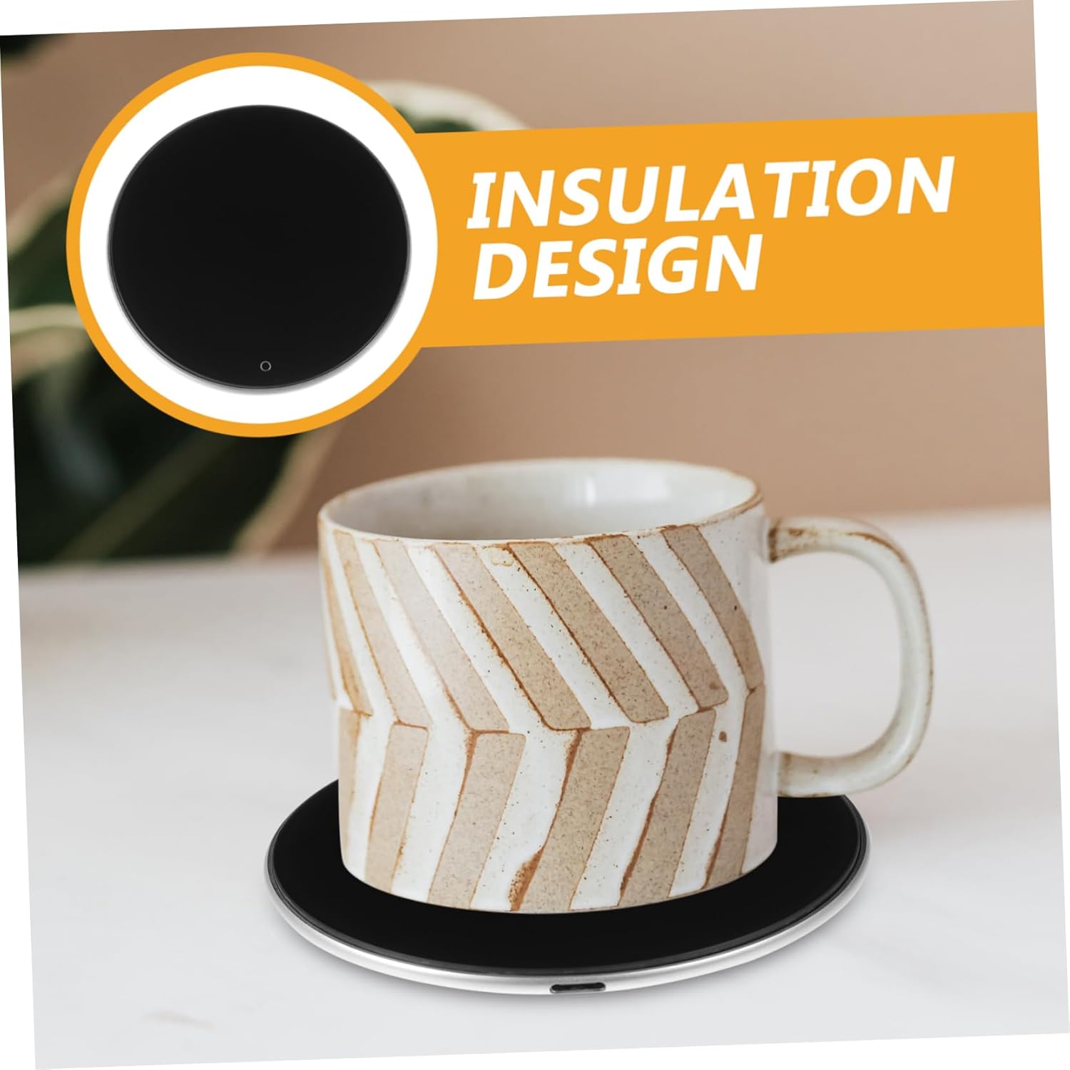 Chauffe-Tasse USB Électrique avec Sous-Verre Thermostatique en Métal pour Thés et Boissons. – Image 5