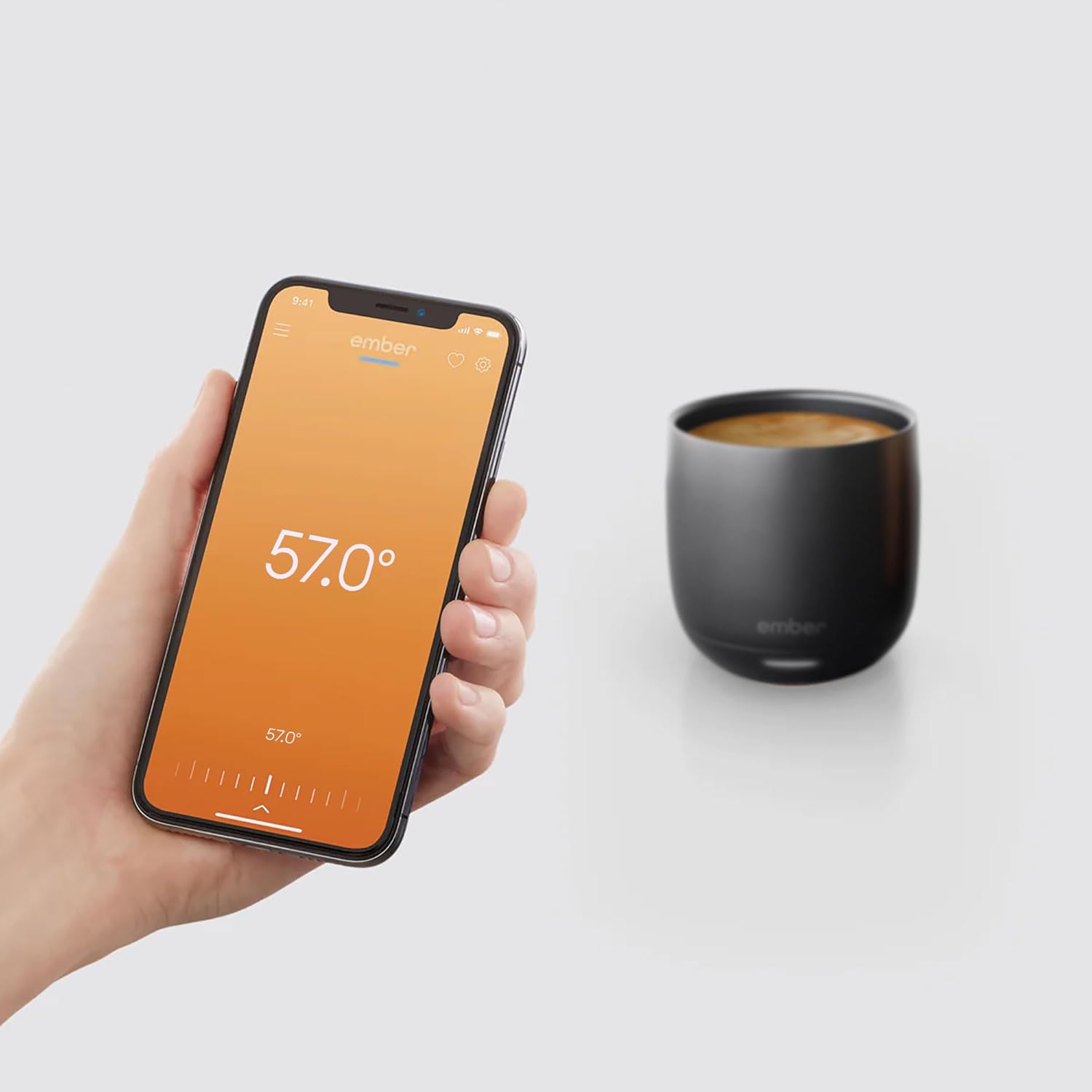 Tasse Intelligente Ember 178 ML avec Affichage LED, Contrôle Température via App, Autonomie 1,5 h, Noir – Image 4