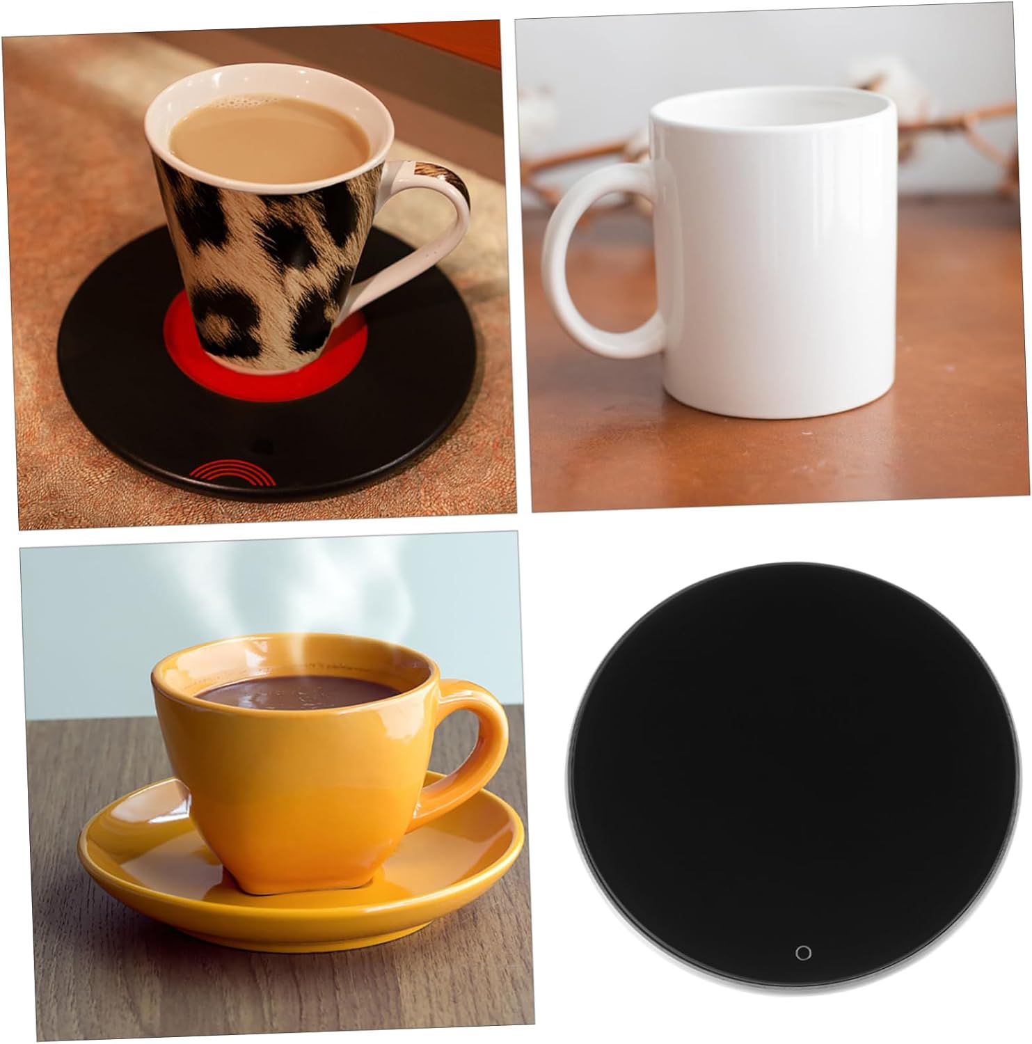 Chauffe-Tasse USB Électrique avec Sous-Verre Thermostatique en Métal pour Thés et Boissons. – Image 4