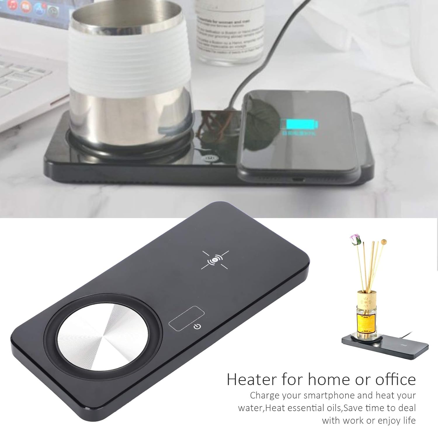 Chauffe-Tasse USB 2 en 1 à Charge Rapide - jusqu'à 55°C/131°F – Image 9