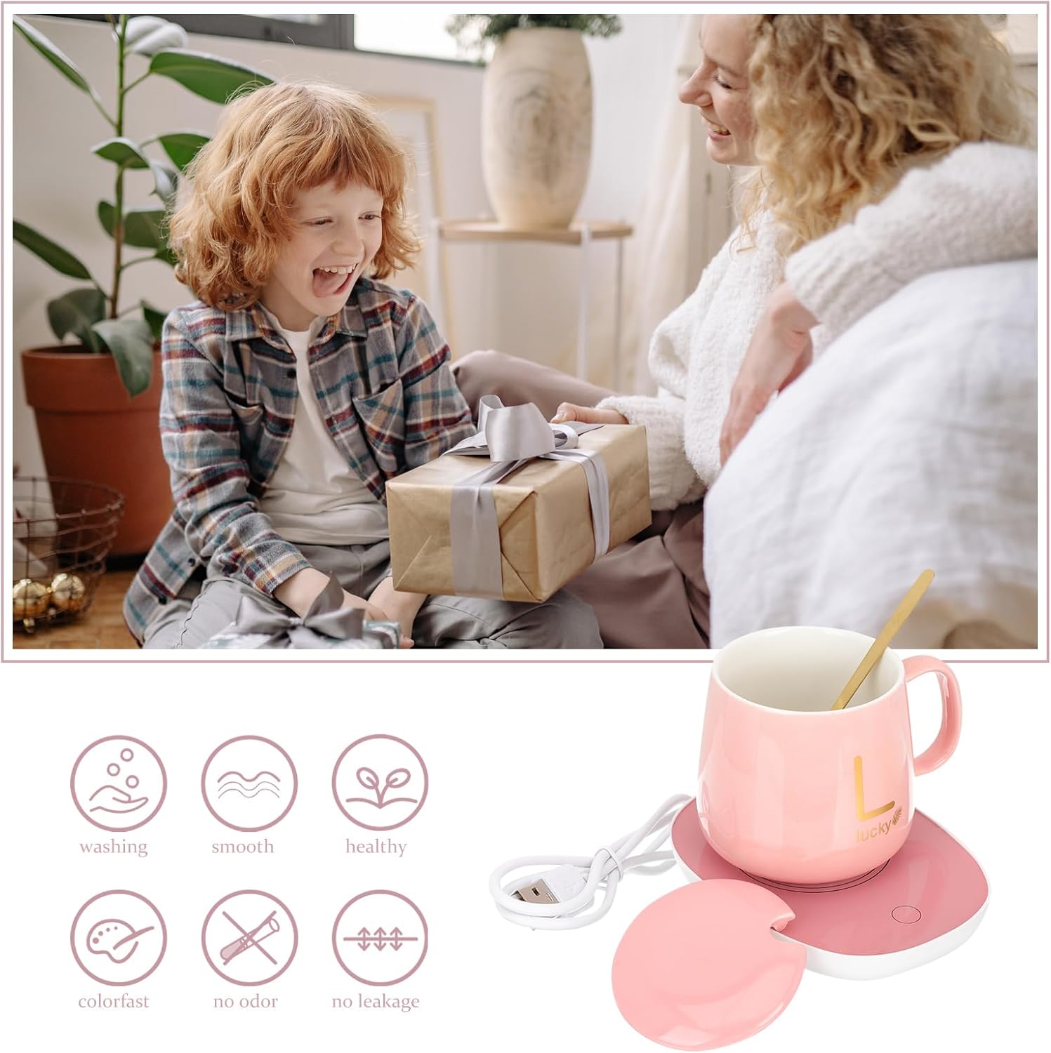 BESTonZON Chauffe-Tasse Électrique USB - Ensemble de Bureau – Image 7