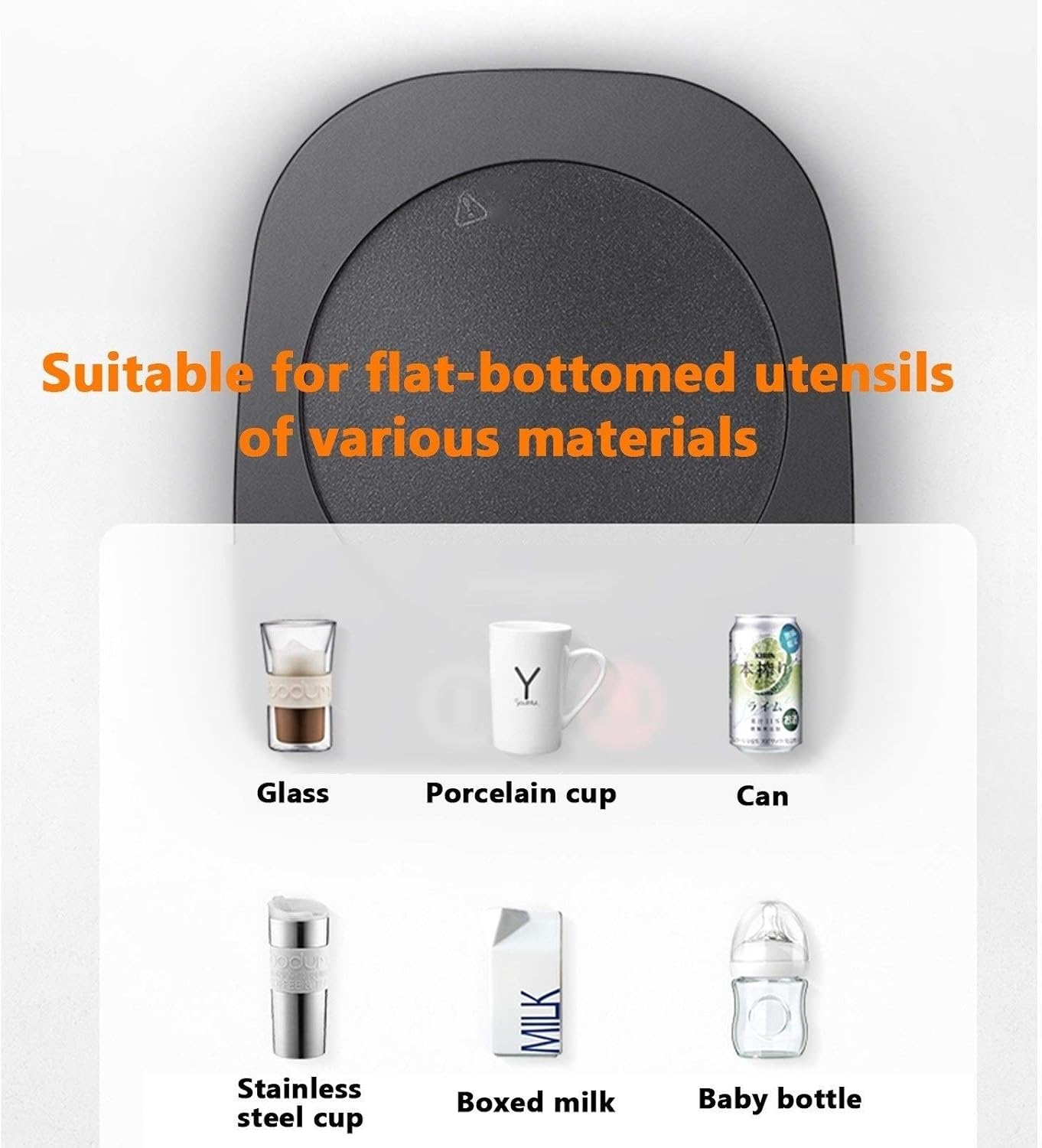 Chauffe-tasse Électrique 20W avec Mug en Verre – Réchauffe Café, Lait et Thé (Noir) – Image 5