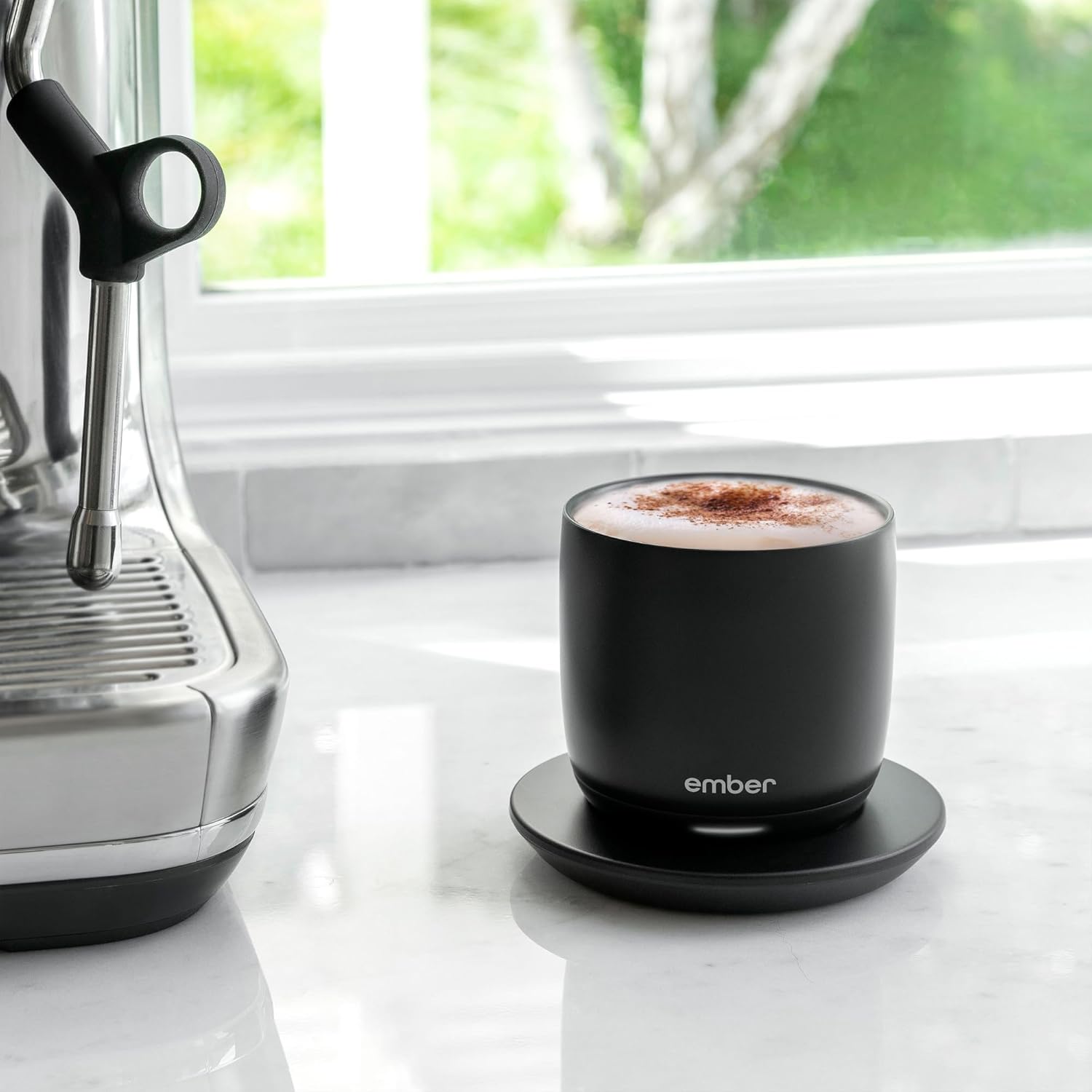 Tasse Intelligente Ember 178 ML avec Affichage LED, Contrôle Température via App, Autonomie 1,5 h, Noir – Image 2