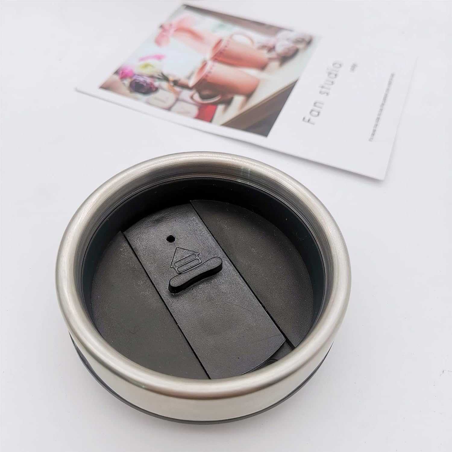 Mug Chauffant 12V en Acier Inoxydable avec Contrôle Température et Couvercle Anti-Déversement - Travel Kettle pour Voiture. – Image 2