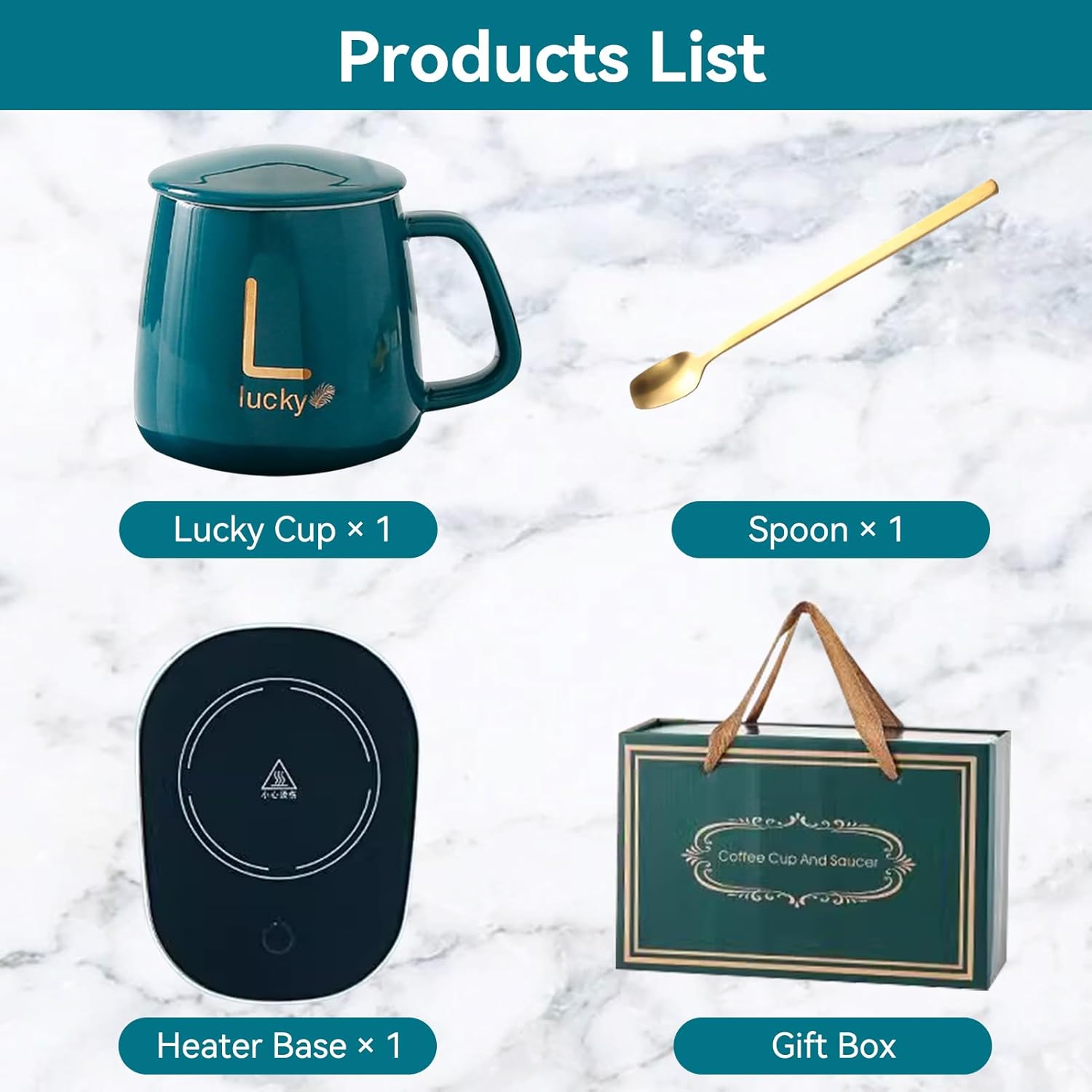 Chauffe-Tasse en Céramique 380 ML avec Contrôle de Température 55 °C - Idéal pour la Maison et l'École – Image 5