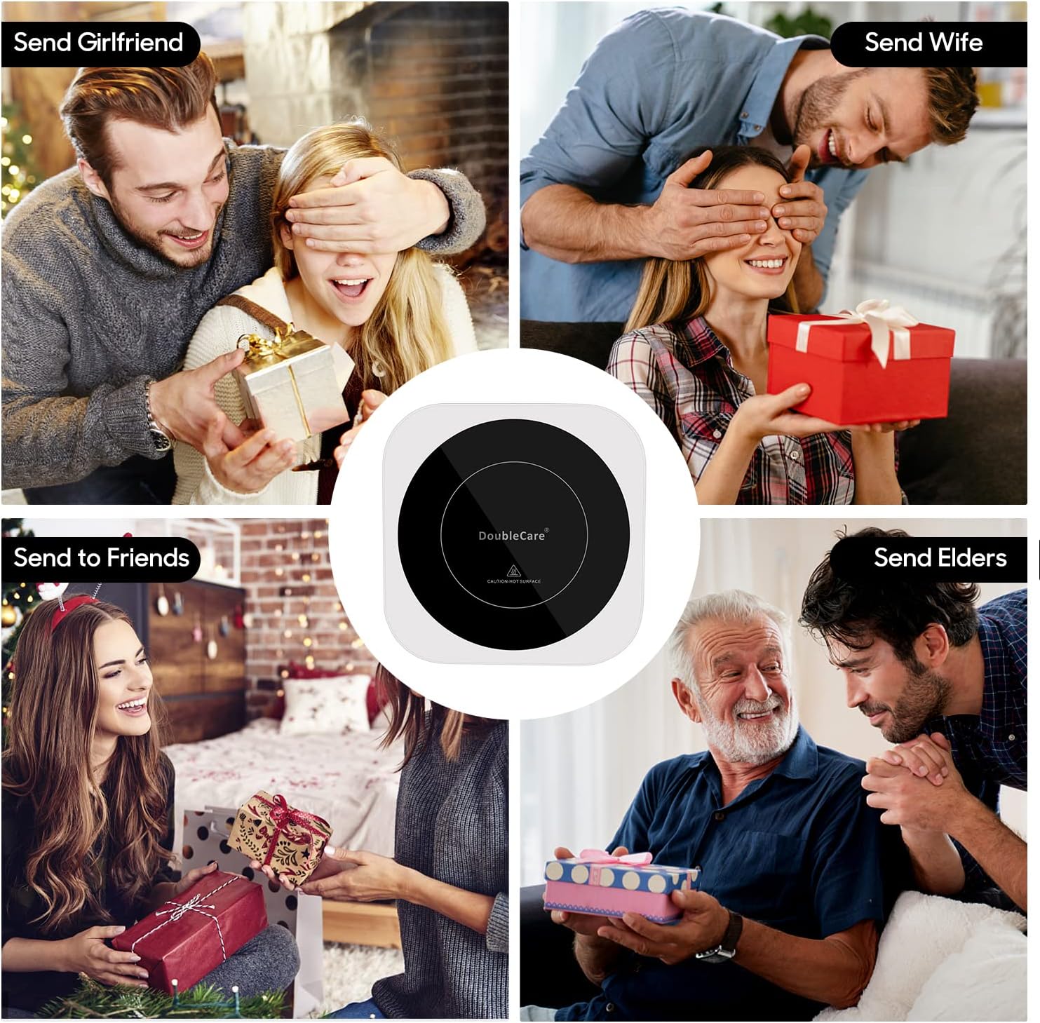 Chauffe-Tasse Électrique 36W avec 3 Températures (jusqu'à 80℃) – Plaque Chauffante pour Café, Thé, Lait, Blanc (Sans Tasse) – Image 5