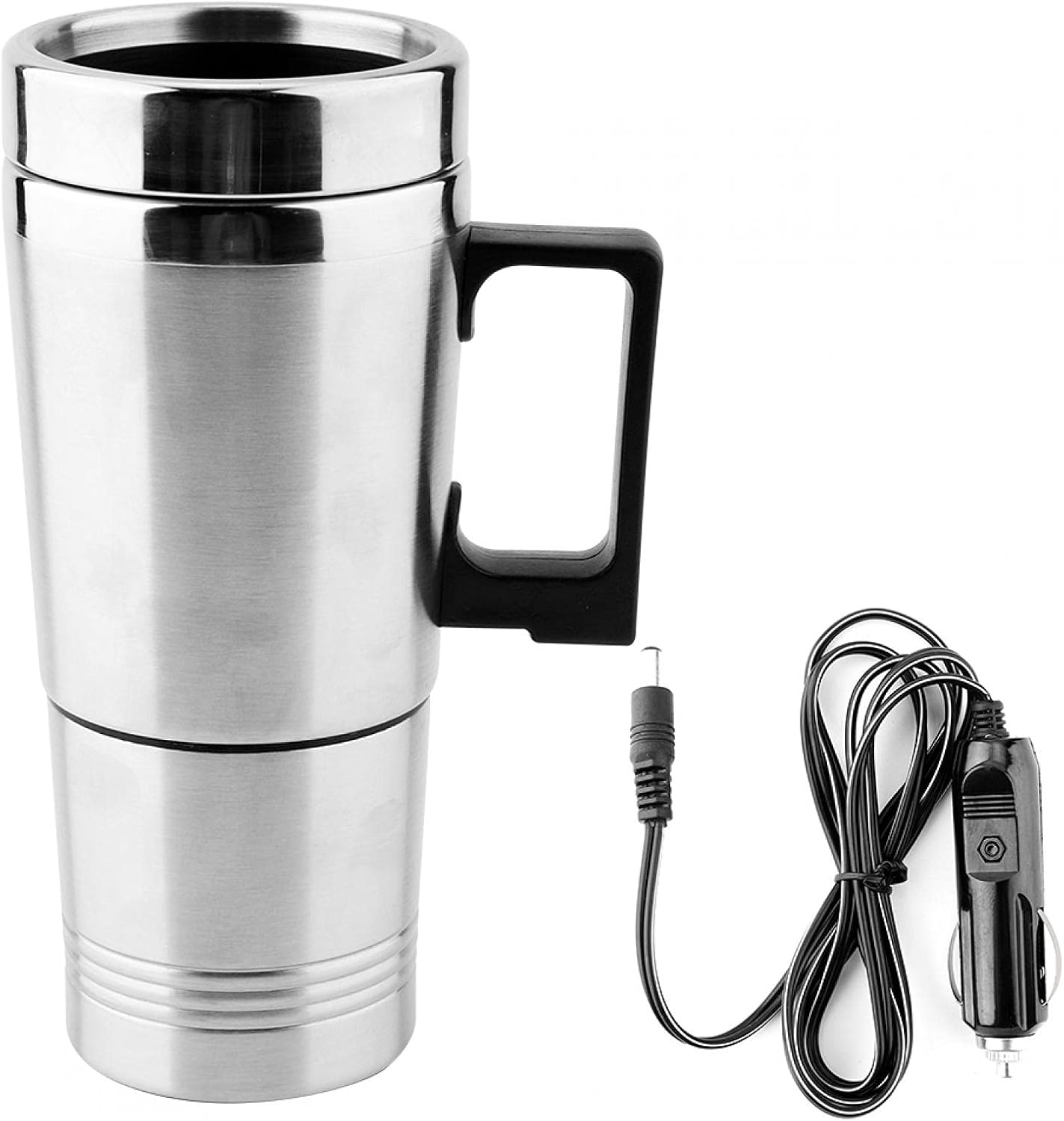 Bouilloire de Voyage 12V Allume-Cigare 350ML/150ML, Chauffage 100℃, 60W pour Café et Thé