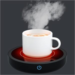 Chauffe-Tasse Électrique 36W avec 3 Températures (jusqu'à 80°C) - Idéal pour Café, Thé, Lait - Cadeau de Noël (sans tasse)
