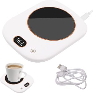 Chauffe Tasse HASAIKA USB avec 3 Températures pour Café, Thé, Lait et Chocolat