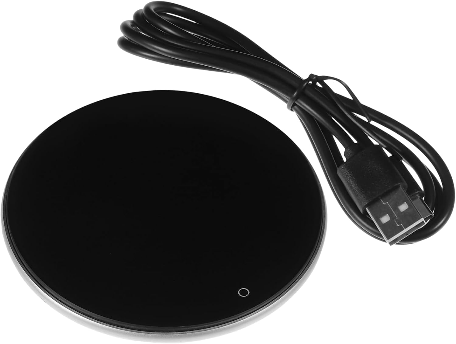 Chauffe-Tasse USB Électrique avec Sous-Verre Thermostatique en Métal pour Thés et Boissons.