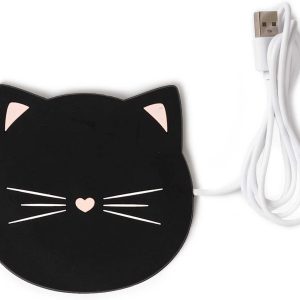 Chauffe-tasse USB Legami - Garde au Chaud, 9,2x9,7 cm, Thème Cookie et Chat