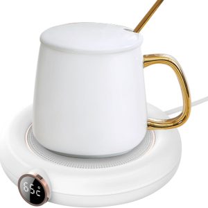 Chauffe-tasse USB avec 3 températures réglables et arrêt automatique pour café, thé et lait.