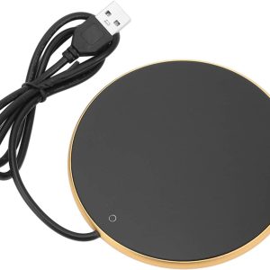 Chauffe-tasse USB intelligent avec interrupteur tactile - Ø 10,3 cm (doré)