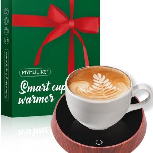 Chauffe-tasse électrique avec 3 températures, détection de gravité et arrêt automatique.